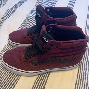 High top Maroon Vans